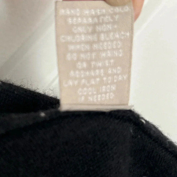 Joan Vass black cardigan sweater size medium - Picture 5 of 5